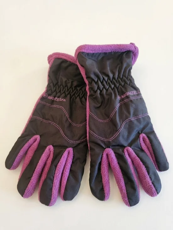 Manzella Frisco Youth Fleece TouchTip Touchscreen Gloves S/M Black Purple