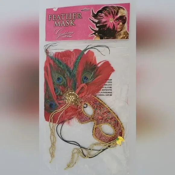 Red Feather Mask