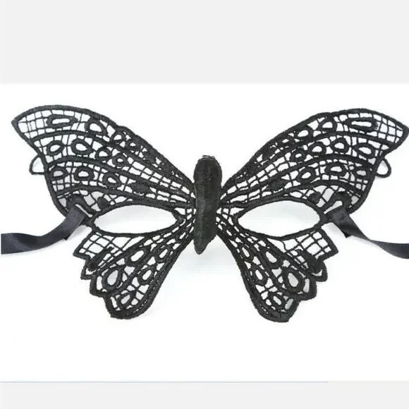 Sexy Women Lady Girl Black Lace Eye Mask for Halloween Masquerade Party US