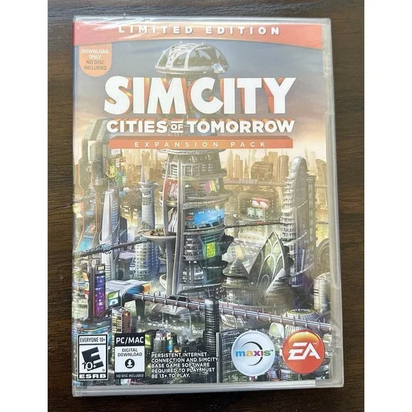 SimCity Cities‎ of Tomorrow (PC/MAC) NEW SEALED