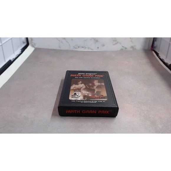 Math Grand Prix Atari 2600 Tested and Working Picture Label