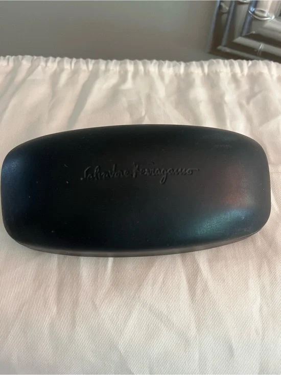 Salvatore Ferragamo Black Eyewear Case