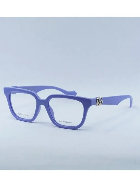 Gucci GG1536O 008 Eyeglasses Lilac 53mm Square Frame