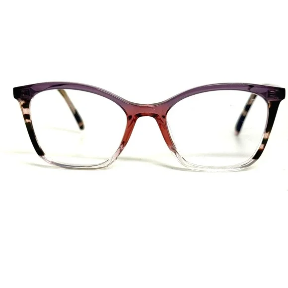 Nifties NI9514 Eyeglasses Purple Clear Tortoise Cat Eye Frame 50-17-140 col 3745