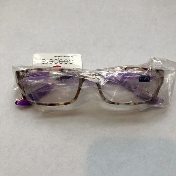 New Mocha Almond Chip Tortoise Purple‎ PEEPERS Readers +1.50
