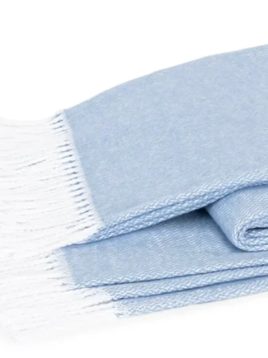Matouk Pezzo Throw Hazy Blue NEW