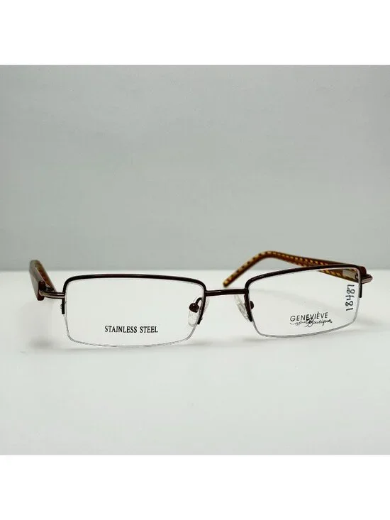 Genevieve Spa Brown Gold Eyeglasses Eye Glasses Frames 56-19-150