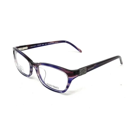 ELLEN TRACY Women's Eyeglasses Frames Isa Eggplant Horn 51mm‎