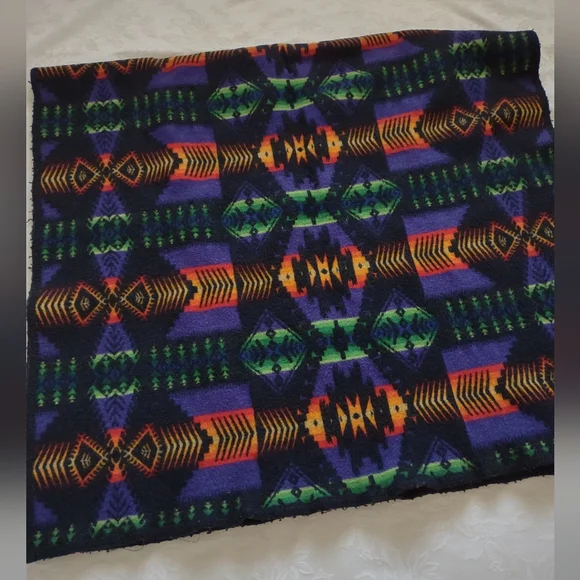 Pendleton Vintage wool felt blanket vintage Beaver State Robes and Shawls black