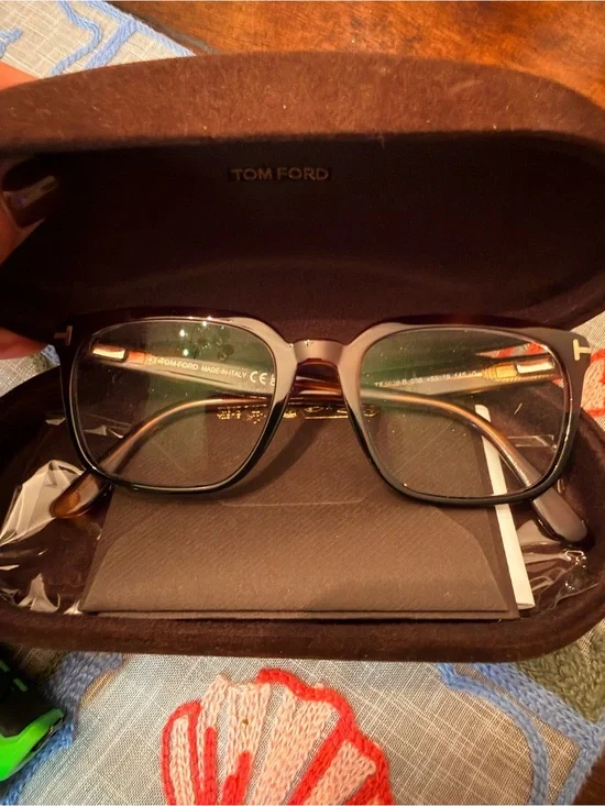 Tom Ford Black and Gold Women's Optical Glasses