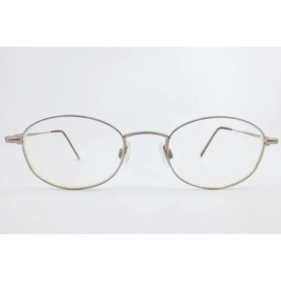 Clarissant Oval Metal Eyeglasses Matte Pink Purple 48-20-145 Japan 39914