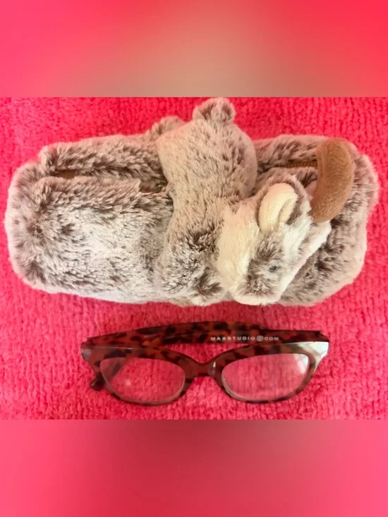 Faux Fur Women's Glasses Case –