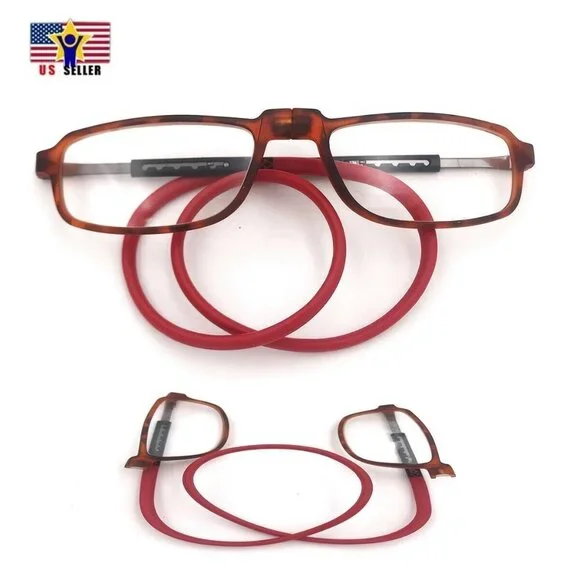 1.75 Unisex Reading Presbyopia Magnifying Eye Glasses Magnetic Front Closure