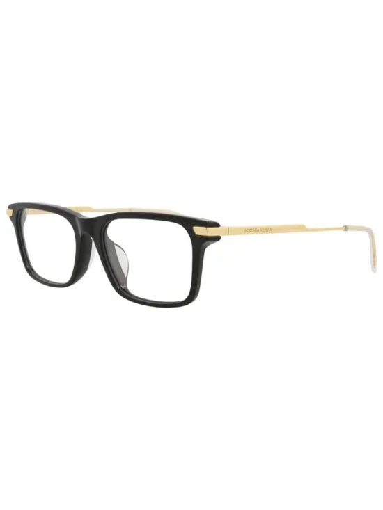 New Bottega Veneta Women's Eyeglasses Square Rectangle Acetate Frame Mens Black