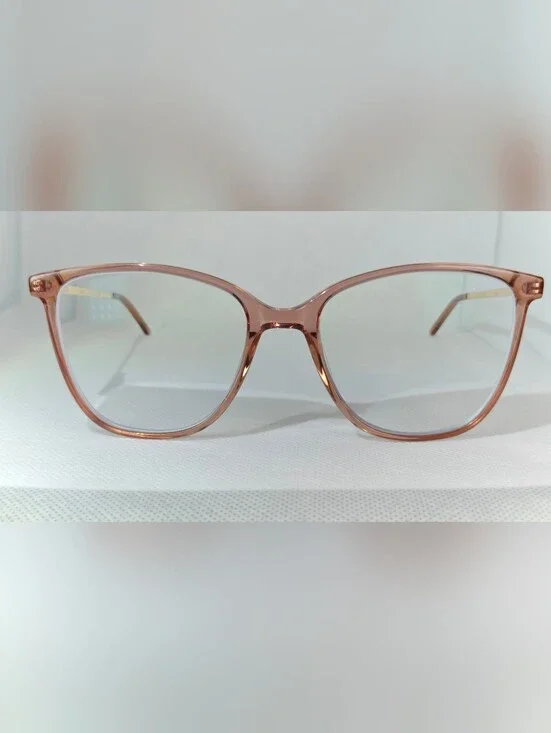 Aroma. Stylish Women's Mauve Pink Transparent Frame Eyeglasses.