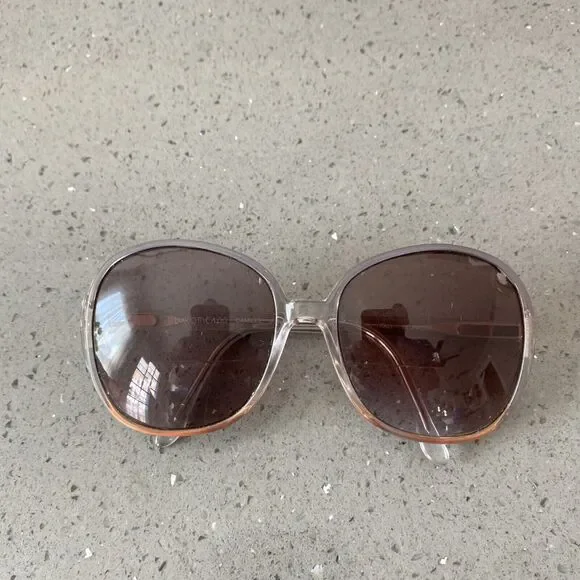Luxottica Italy Clear Eyeglasses FRAMES ONLY Camille Bluerose 70's 130-54-16