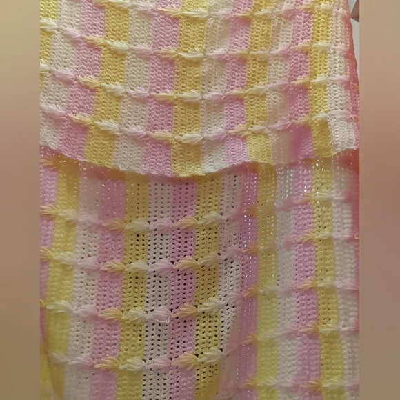 Handmade Crochet Afghan Throw Blanket
