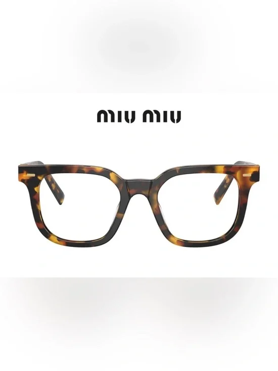 Miu Miu Tortoiseshell Square Eyeglasses