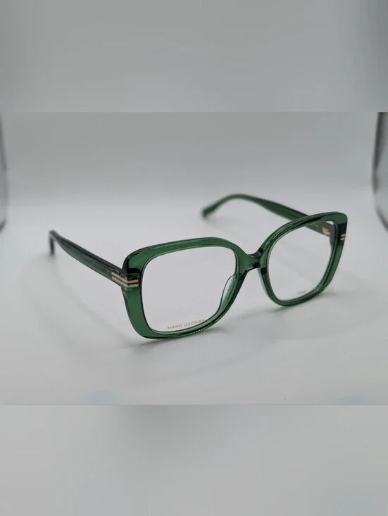 NWT Marc Jacobs MJ 1115 Translucent Green Oversized Glasses Frames + Case 55mm