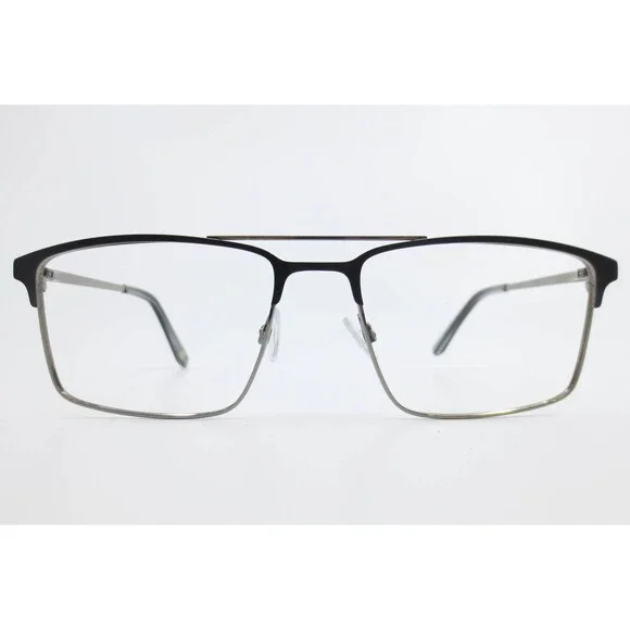 Randy Jackson Signature 6021 XL Eyeglasses Black Gunmetal Rectangular Frame