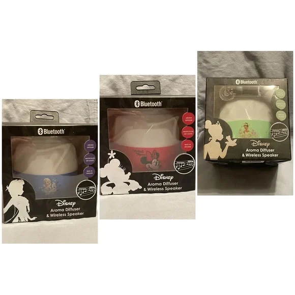 NEW Disney Minnie Mouse‎ Princess Wireless Speaker & Aroma Diffuser LED Lights