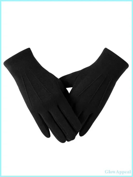Winter Gloves for Women Warm Wool Lining Touchscreen Full Finger Texting