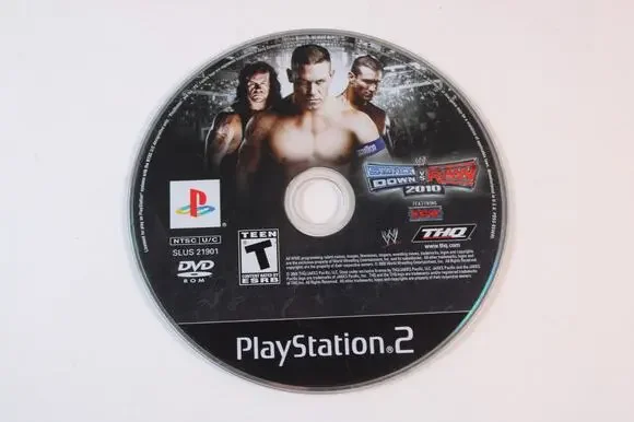 WWE Smackdown Vs. Raw 2010 (Sony Playstation 2, PS2) Game Disc Only, No Tracking