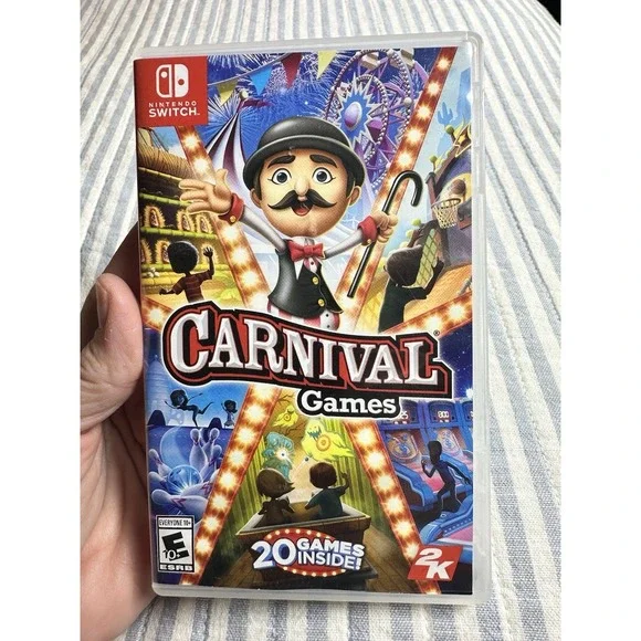 Carnival Games Nintendo Switch Game Complete Case Tested &‎ Working