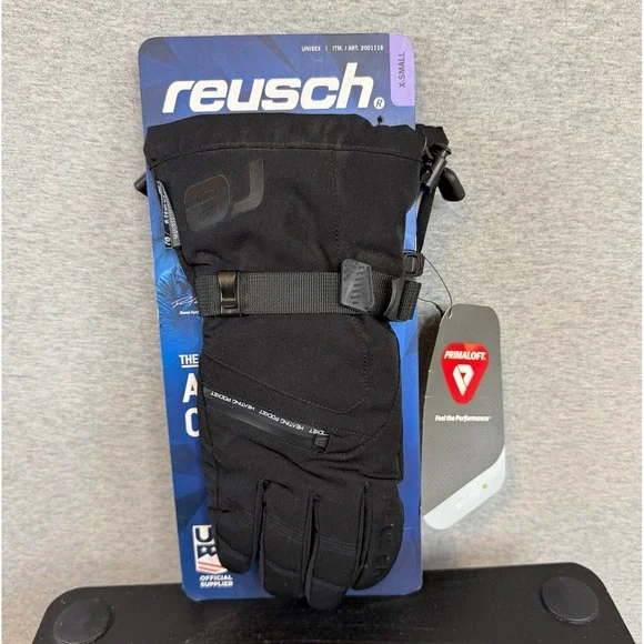 Reusch Ski Gloves XS Black Waterproof Insulated Touchscreen Anti-Slip Wrist