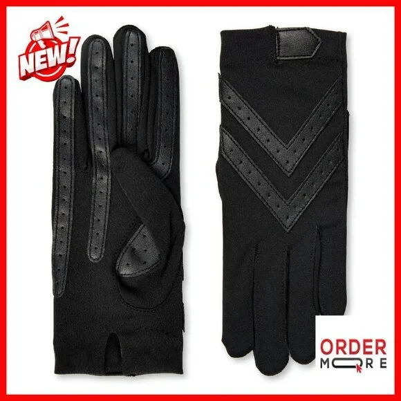 Water Repellent Touchscreen Shortie Gloves Spandex Cold Weather
