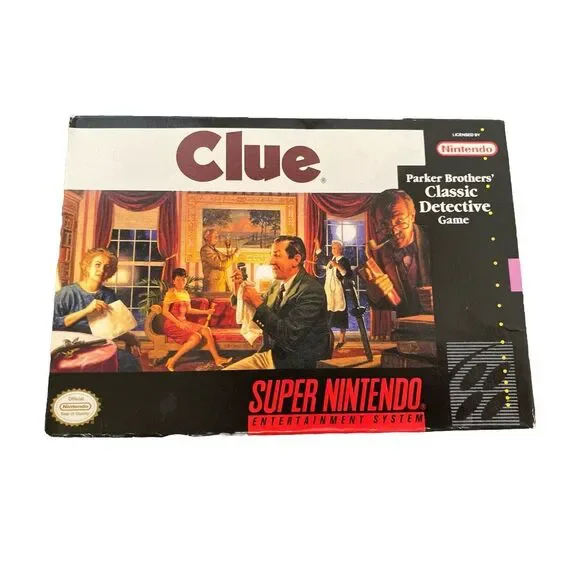 CIB Clue‎ (Super Nintendo Entertainment System, 1992)
