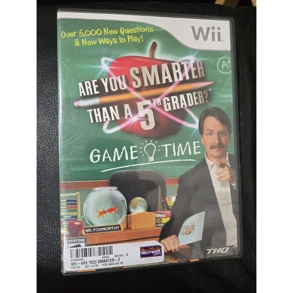Are You Smarter Than a 5th Grader Game Time (Nintendo Wii, 2009) - CIB, Tested!