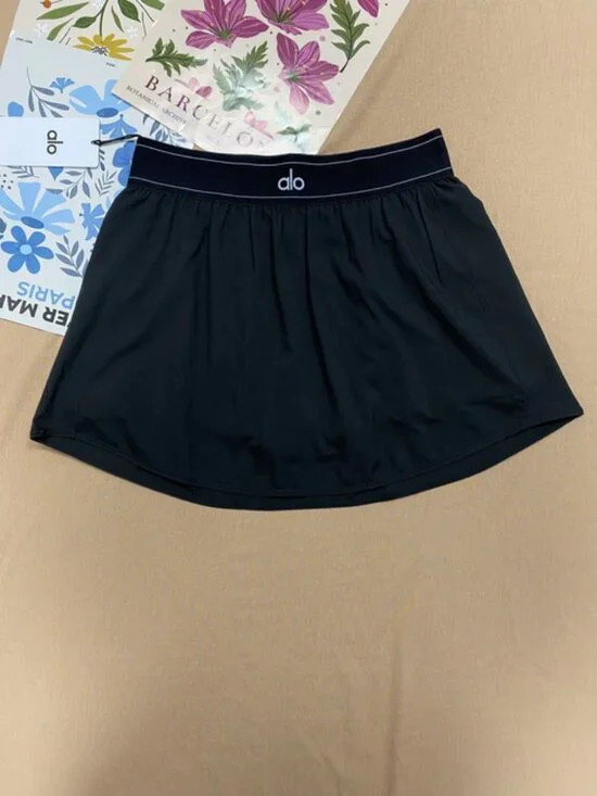 Black🥁ALO Match Point Tennis Skirt Cute & Playful/Versatile🍒Brand new