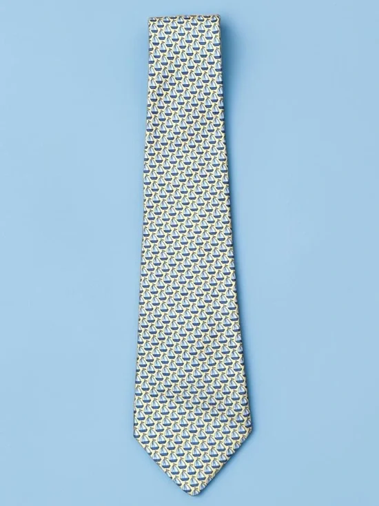 Vineyard Vines Tie Sailboats 100% Silk