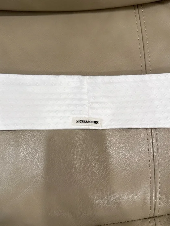 White Textured Headband for Women