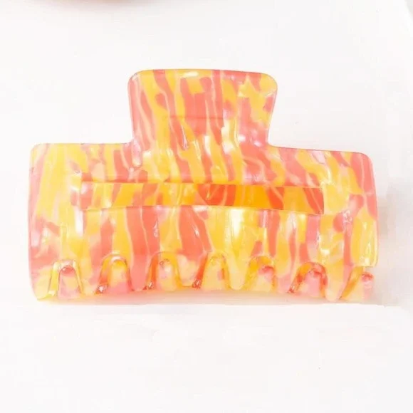 Orange and Pink Hair Clip NWT