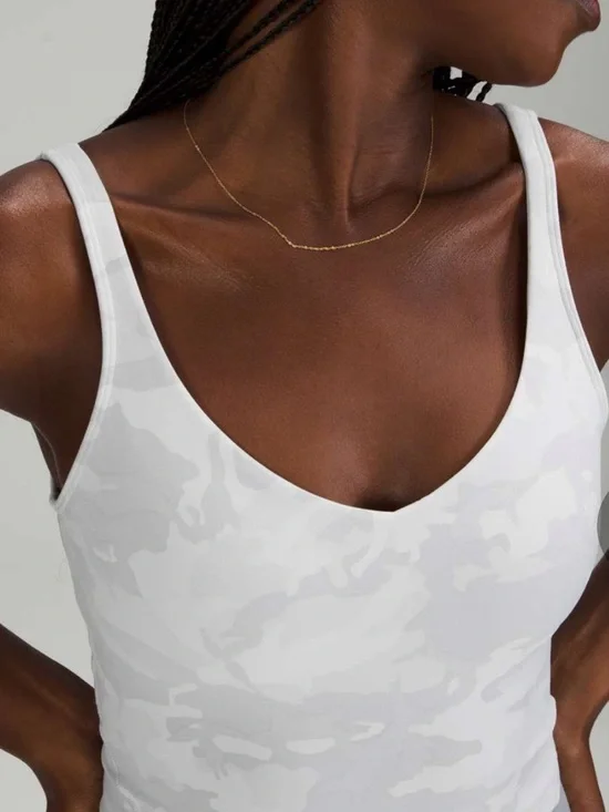 $58 Lululemon Align Tank Incognito Camo Alpine White Multi