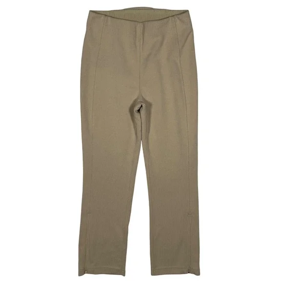 Lululemon Ribbed Softstreme Zip-Leg High-Rise Cropped Pants 25