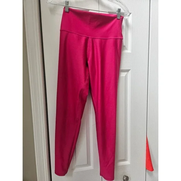 Alo Yoga High Waist Airbrush Leggings Pink Womens Medium W5473R