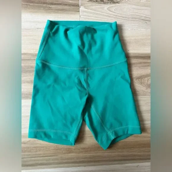 Lululemon Wunder Train Shorts High Rise Teal Lagoon Size 0