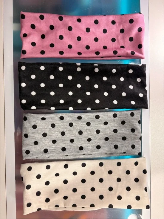 polka dot headband set