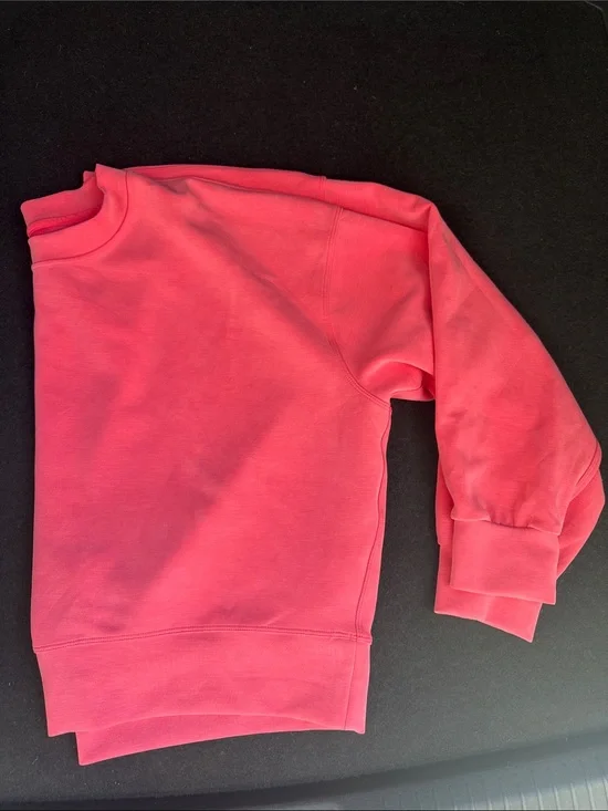 lululemon athletica Pink Crew/cropped Sweatshirt