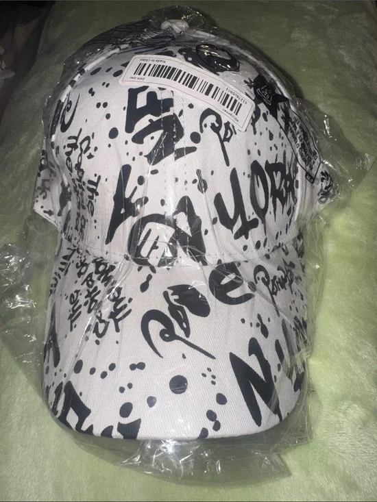 SHEIN NWT Adjustable Cap with Graffiti Print