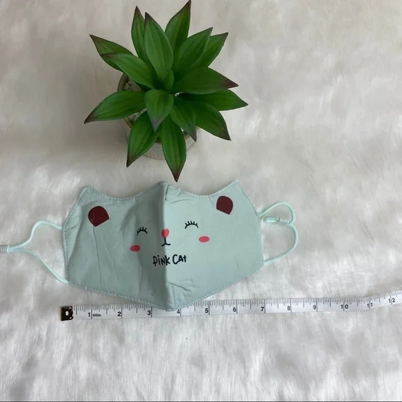 KIDS CUTE‎ PINK CAT COTTON FACE MASK