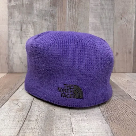 The North Face Bone Beanie Knit One Size Unisex Outdoor Winter Hat Purple OSFM