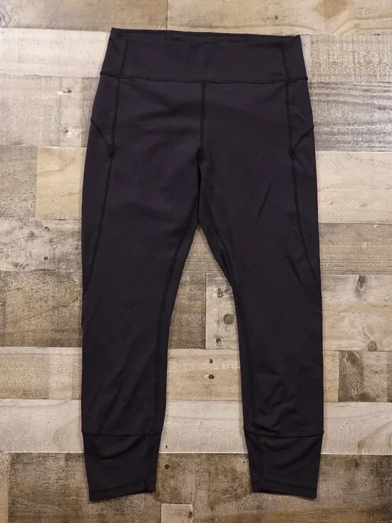 Lululemon In Movement 7/8 Tight‎ Women’s 12 Black Everlux 25”