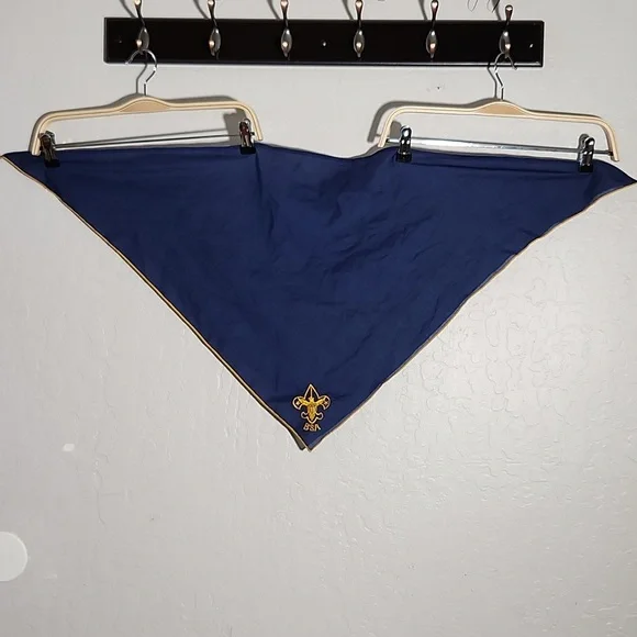 Vintage Boy Scouts of America BSA Blue Scarf Mark Klein
