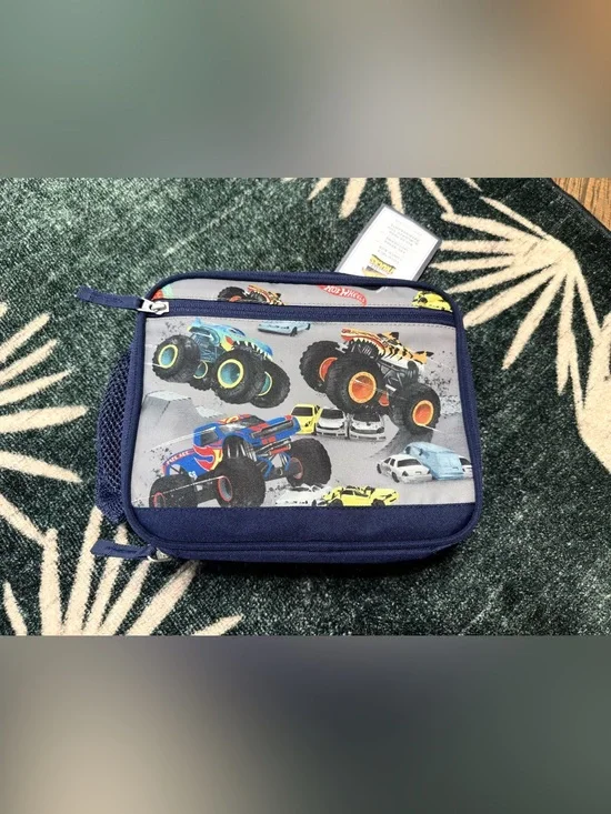 NWT Pottery Barn Kids Hot Wheels Monster Truck Lunch Box
