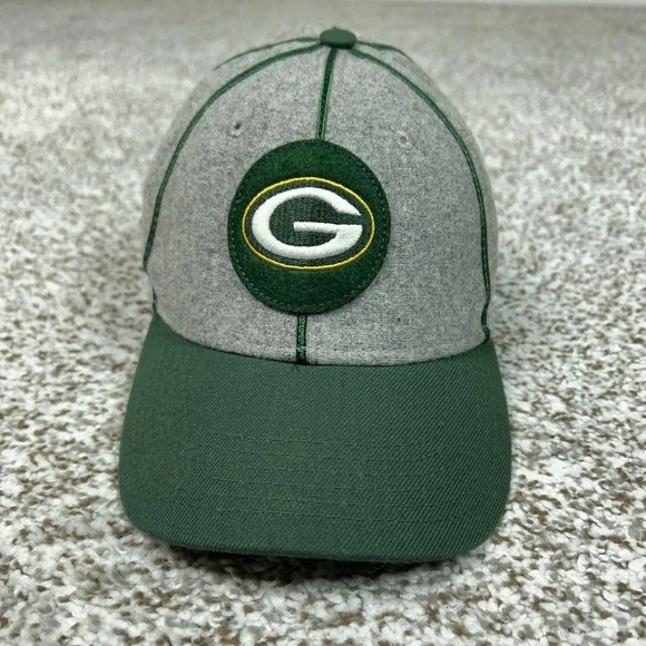 Green Bay Packers‎ Hat Cap Flex Youth One Size Gray Green NFL Football New Era
