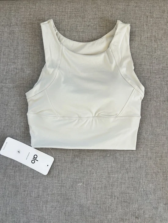 Alo yoga white tank top
